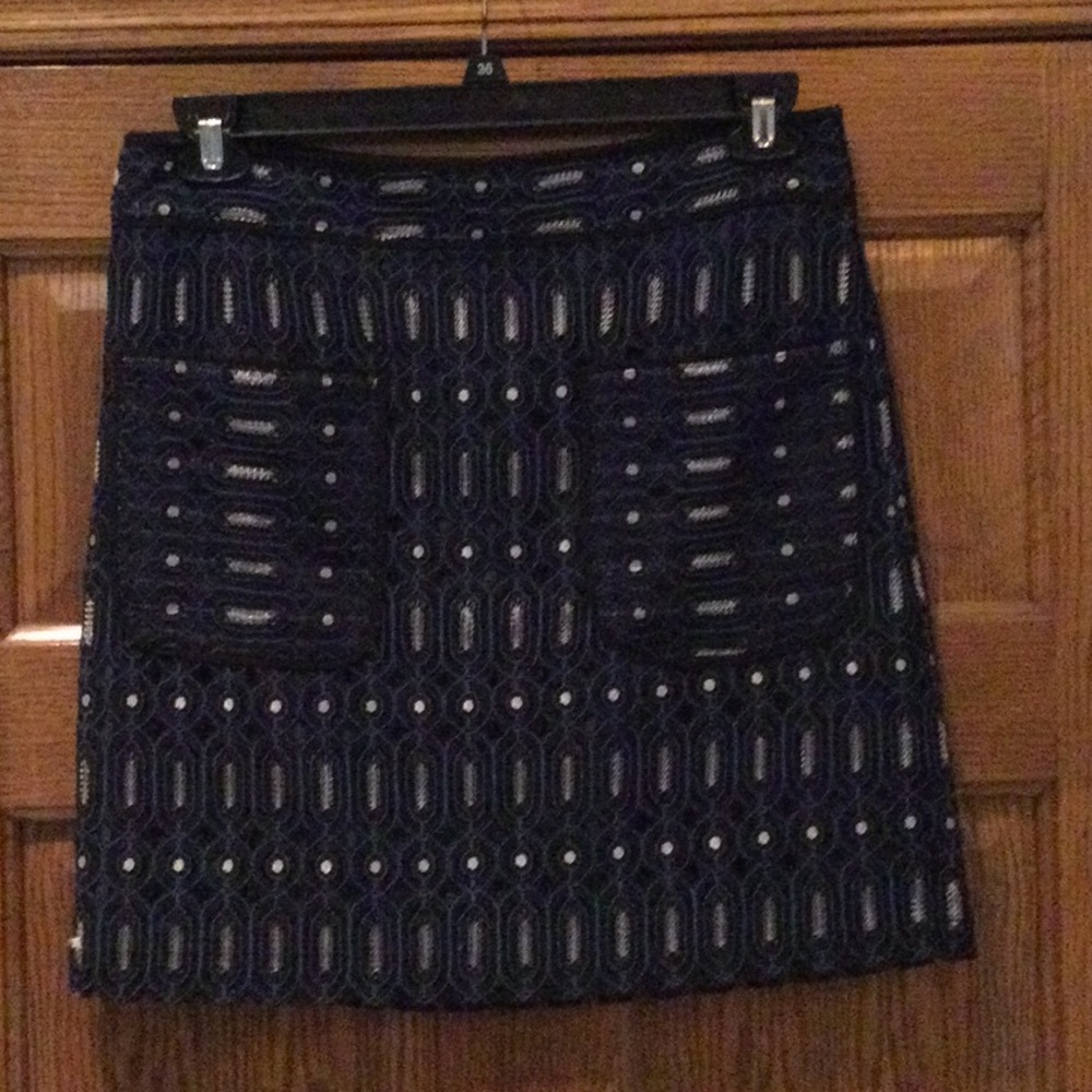 Lace skirt.